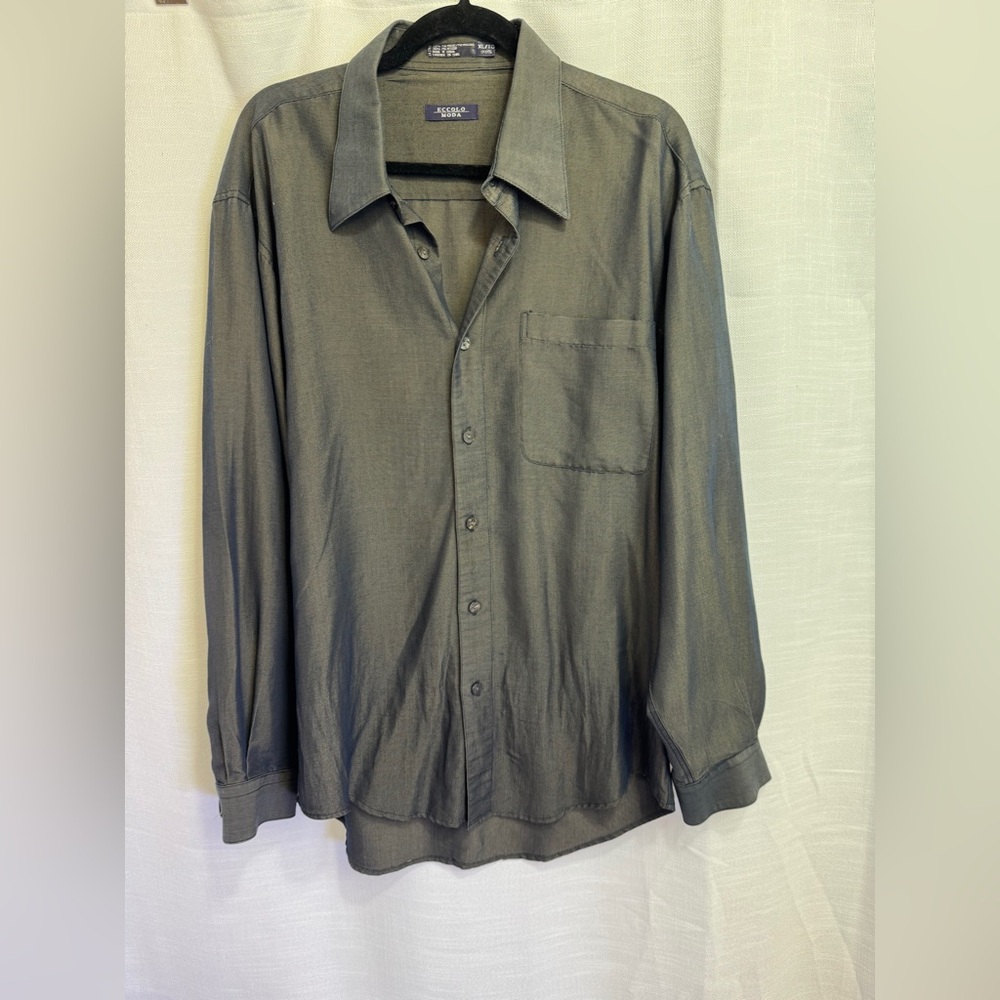 23” ptp Eccolo Moda blue, almost iridescent and Gray Shirt